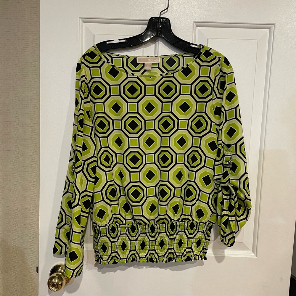 Michael Kors Geometric Pattern Blouse - image 1